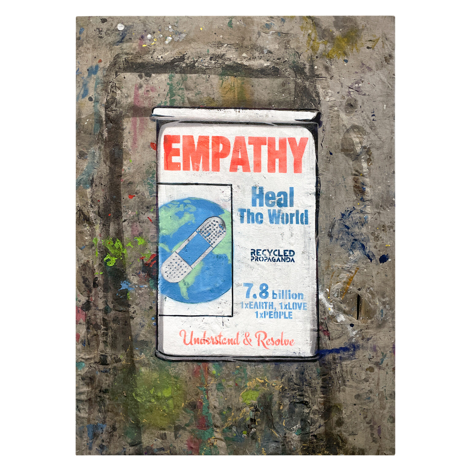 Empathy: Artwork on Drop Cloth | Recycled Propaganda