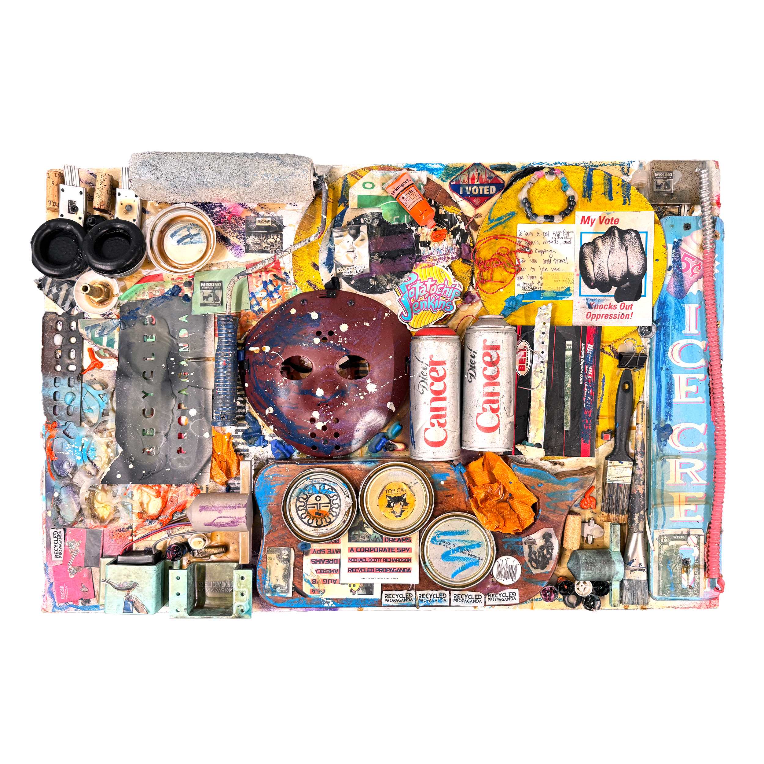 Stuff from Studio Floor: Artwork on Wood