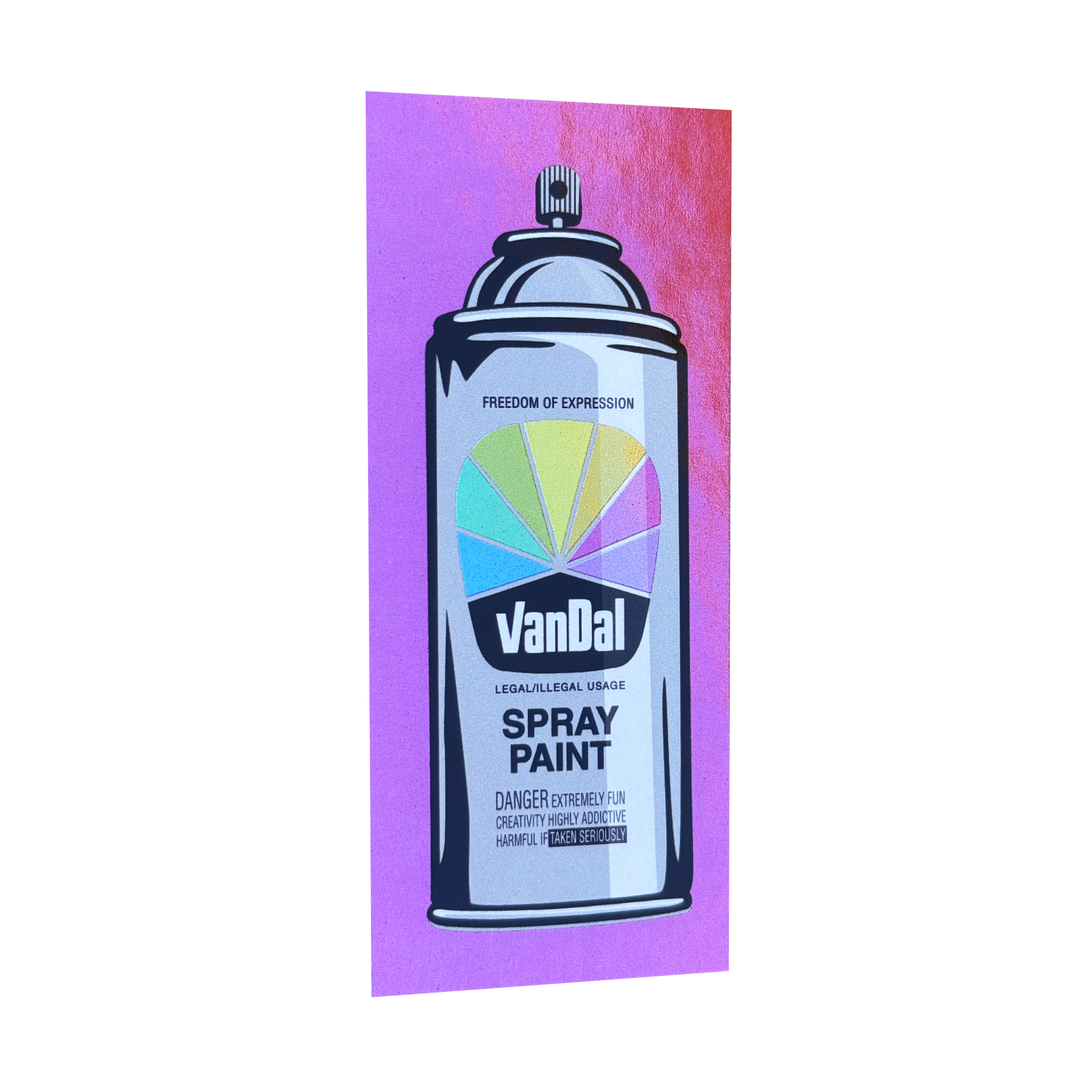 Freedom of Expression: Metallic Sticker (pink)