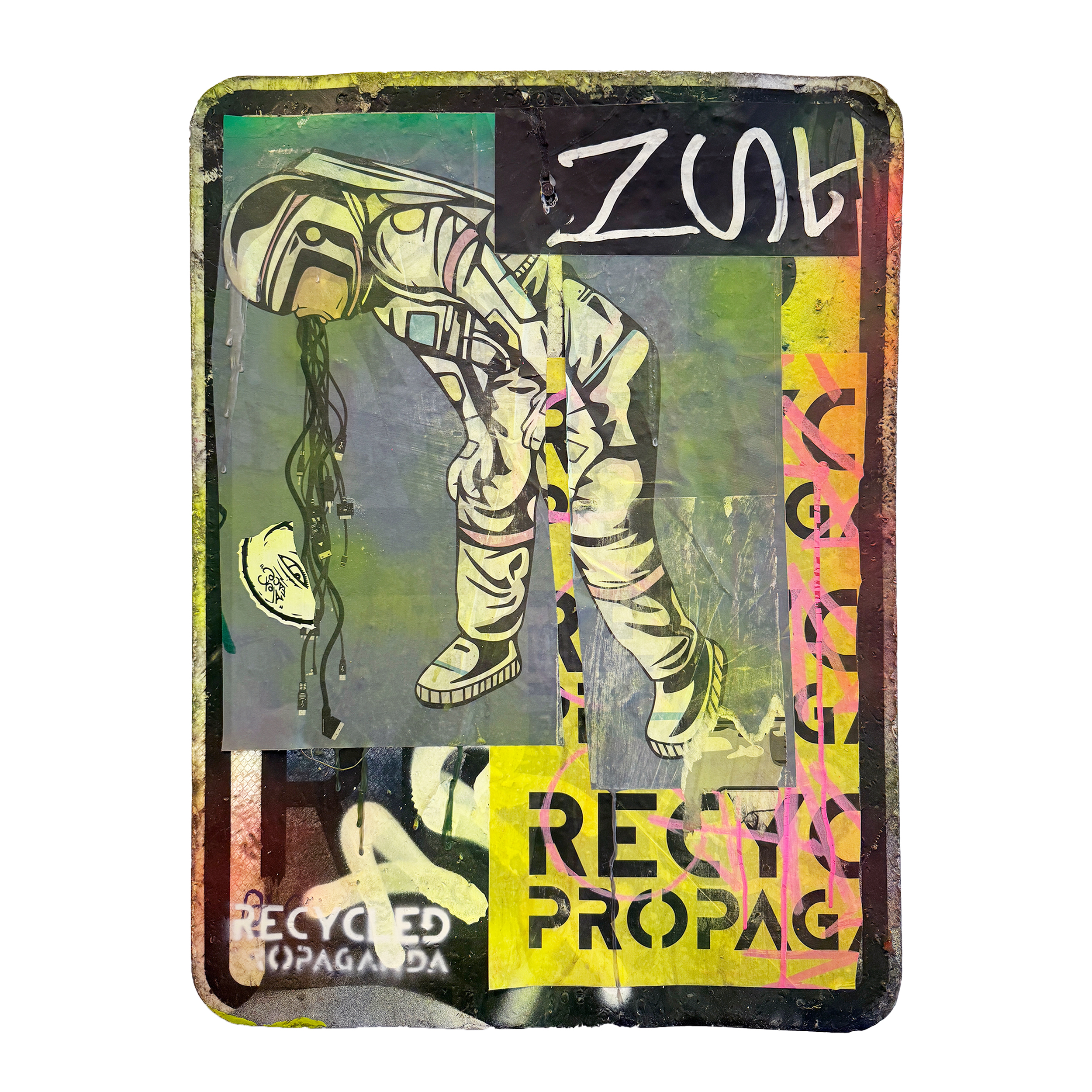 Purging Progress: Artwork on Sign