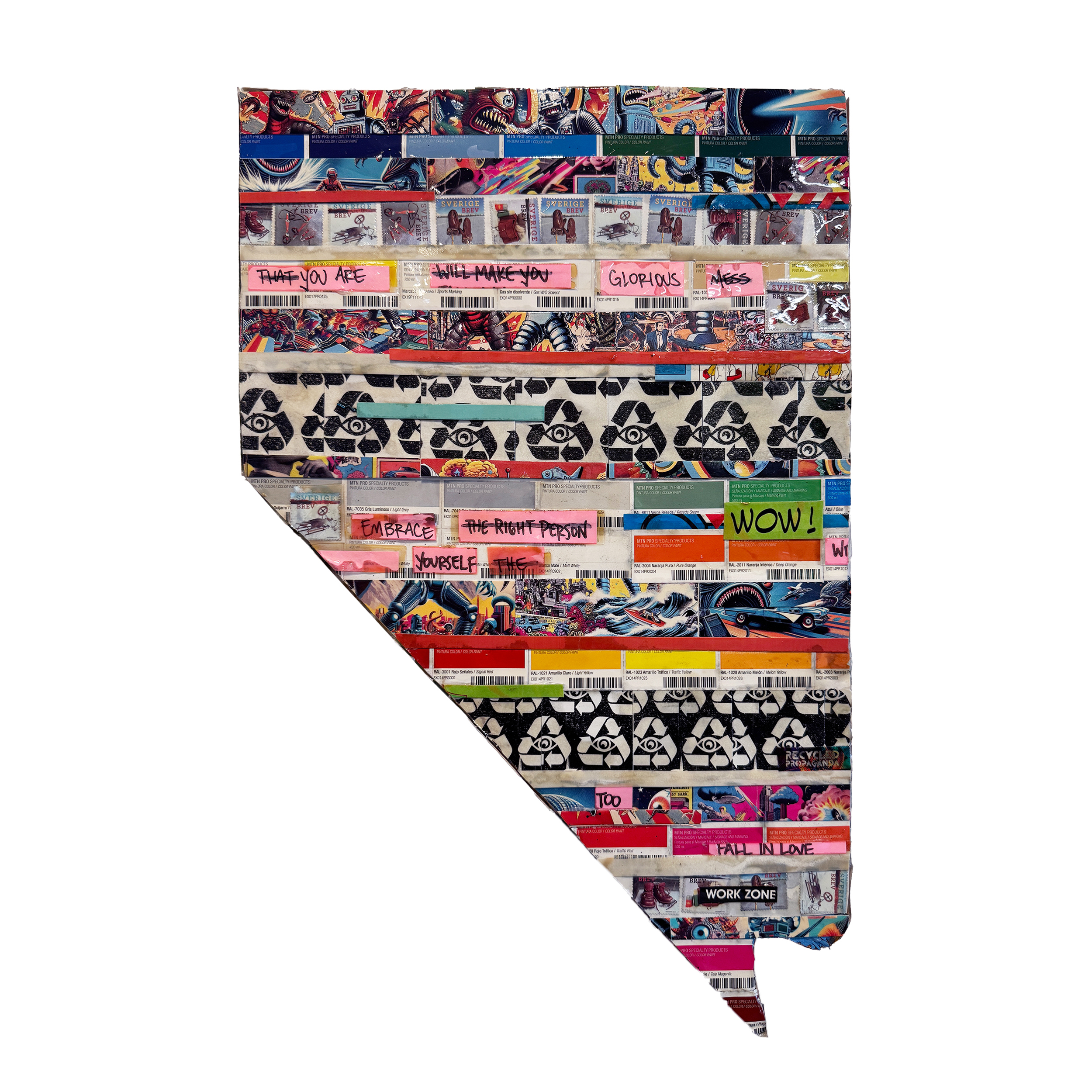 You Are Glorious (Nevada): Artwork on Wood