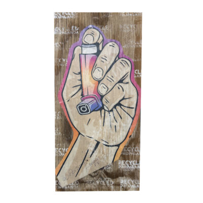 Social Anxiety: Artwork on Wood