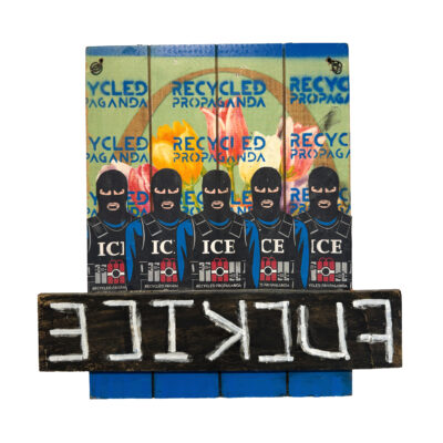 Fuck ICE: Artwork on Board